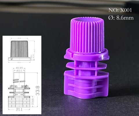 8.6mm Inner Diameter Plastic Spout Cap Made Of PE Material For Spout Pouch