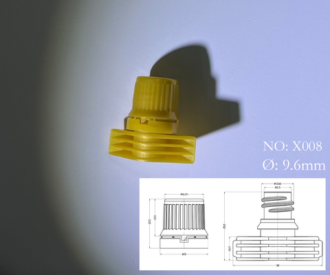 PE Material For Condiments , Chicken Essence , Facial Mask Cosmetics 9.6mm Inner Diameter Plastic Spout Cap Manufacturer