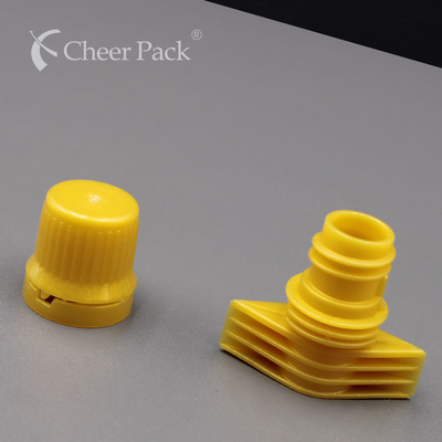 PE Material 9.6mm Inner Diameter Plastic Spout Cover For Cosmetics , Facial Mask , Seasoning And Laundry Detergent