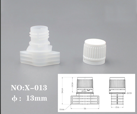 PE Material Plastic Spout Caps With An Inner Diameter Of 13mm For Seasoning , Sugar And Fruit Juice