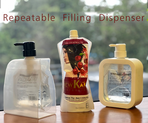 Repeatable Liquid Hand Sanitizer Dispenser Transparent Soap Dispenser Dishwasher Shampoo Lotion Bottle Empty Bottle House
