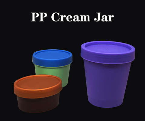 PP PCR Material 50ml 100ml 200ml Wide Mouth Cans For Cosmetics Frosting Cream , Mousse Cake And Ice Cream