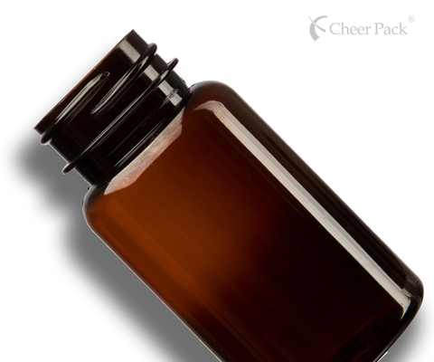 6.75 Oz 200 Ml Amber Dark Green Polyester Health Product Plastic Packaging Bottle Cap 38mm 38-400