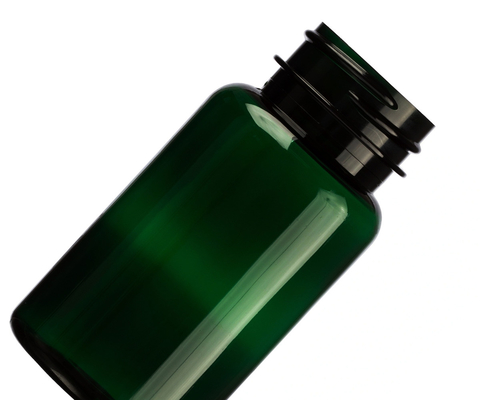 6.75 Oz 200 Ml Amber Dark Green Polyester Health Product Plastic Packaging Bottle Cap 38mm 38-400