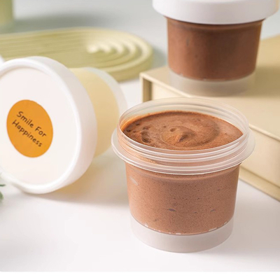 100ml 200ml Green Tea Avocado Ice Cream Mousse Cup Frosted Cream Snow Grass Mud Film Cans