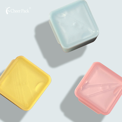 PP And PCR Materials Square With Flip Cover And Clip , Salicylic Acid Toner Sheets , PP Box