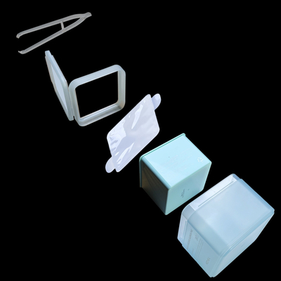 PP And PCR Materials Square With Flip Cover And Clip , Salicylic Acid Toner Sheets , PP Box