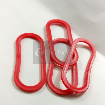 35mm Width PE Plastic Bag Handles 86mm Length For Rice / Soya Bean Bag