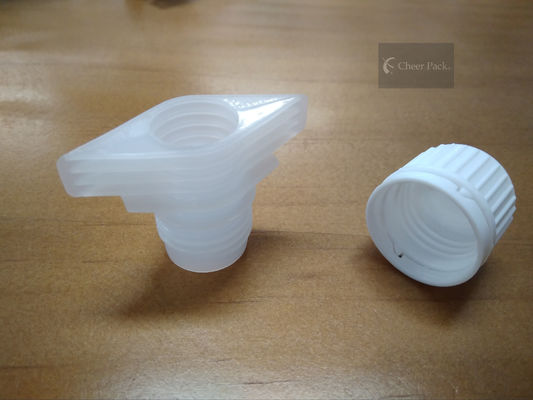 Plastic Twist Spout Cap For Plastic Liquid Pouch Packaging , Food Grade Material