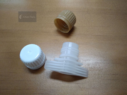 Anti- Theft Ring Type Plastic Spout Caps Food Grade With White Color
