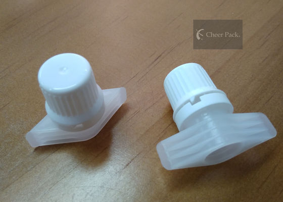 Pure White Plastic Twist Top Cap For Stand Up Pouch OEM ODM Service
