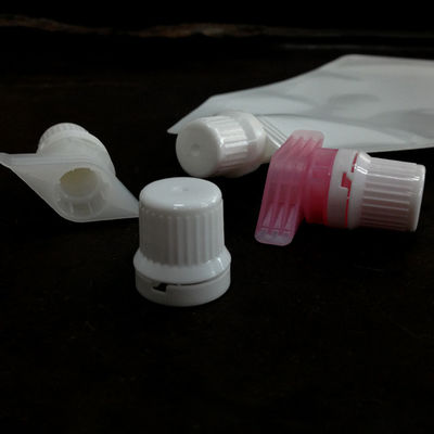 High Resistance 9.6mm PE Plastic Spout Cap For Face Cream Sachet Packaging