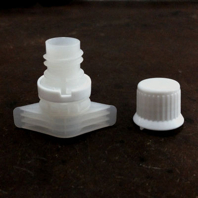 High Resistance 9.6mm PE Plastic Spout Cap For Face Cream Sachet Packaging