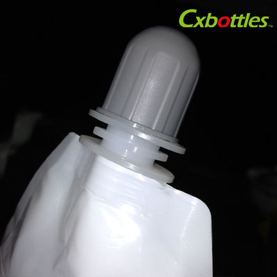 Different Styles White PE Flip Spout Cap With 150C Thickness , OEM ODM Service