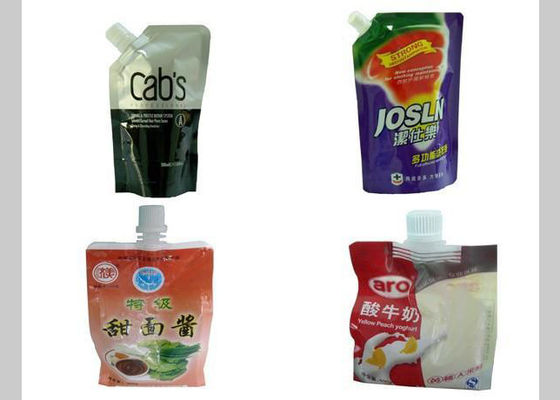 Strong Sealing Liquid Spout Bags , Stand Up Pouch With Spout OEM ODM Available