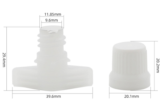 9.6mm Plastic Spout Caps With Sealing Aluminum Foil Laundry Detergent