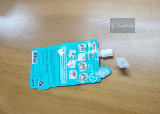 Blue Color Plastic Spout Pouch Cap Small Diameter 5mm Easy Close Off