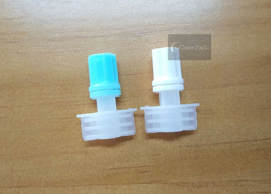 Blue Color Plastic Spout Pouch Cap Small Diameter 5mm Easy Close Off