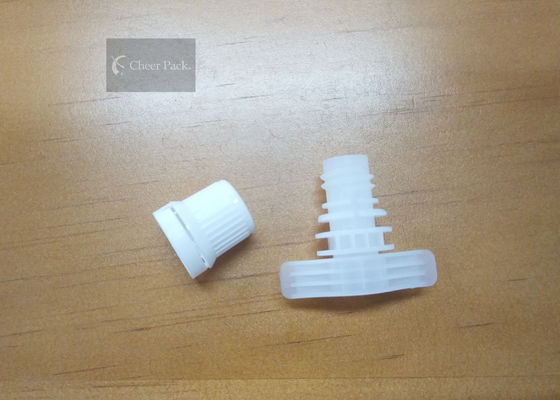 9.6mm Diameter White Pour Spout Caps For Baby Pouch Packaging