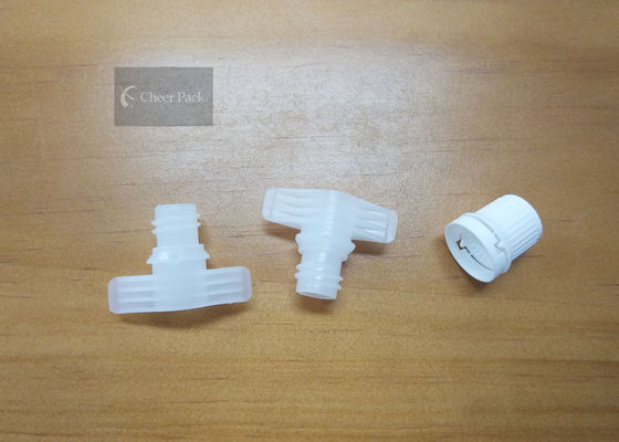 White Pour Spout Caps For Plastic Pouch Outer Diameter 1.16cm