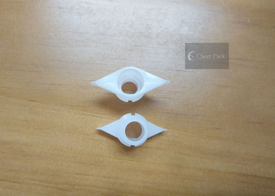 White Pour Spout Caps For Plastic Pouch Outer Diameter 1.16cm