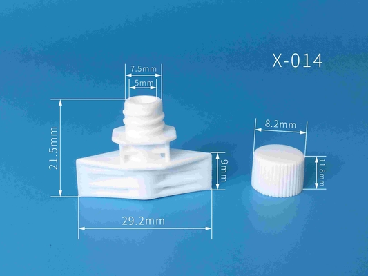 5mm Plastic Spout Caps Use On Stand-up Pouch Packaging For Packing Food &amp; Cosmetic