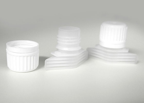 PE Food Grade Pour Plastic Spout Caps For Sugar Packing Bag Diameter 16mm