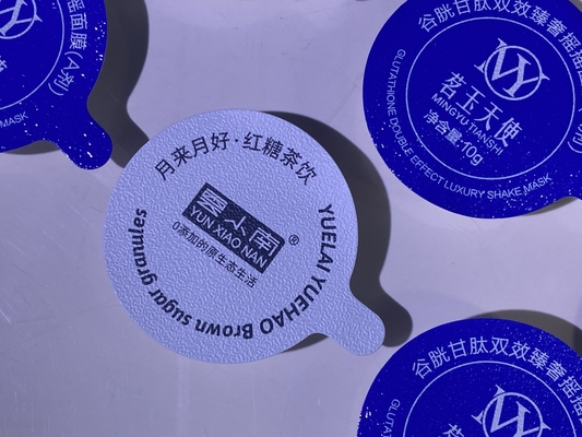 Aluminum Foil Lid Heat Seal Composite Embossing Lid For PP Cup Jar Bottle