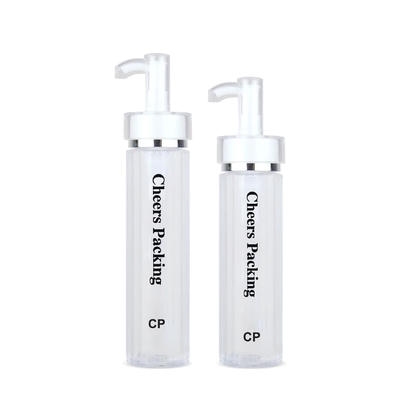 140ML PET Cosmetic Bottles For Lotion , Essential Oil With Pump Wholesale PET Cosmetic Bottles