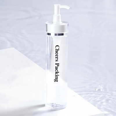 140ML PET Cosmetic Bottles For Lotion , Essential Oil With Pump Wholesale PET Cosmetic Bottles