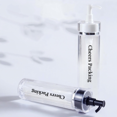 140ML PET Cosmetic Bottles For Lotion , Essential Oil With Pump Wholesale PET Cosmetic Bottles