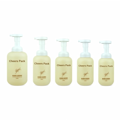 500ML PET Mousse Bottle For Mousse Cosmetic Products Lotion Scream Shampoo