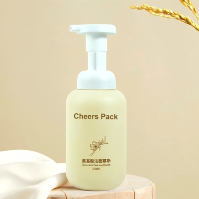 500ML PET Mousse Bottle For Mousse Cosmetic Products Lotion Scream Shampoo
