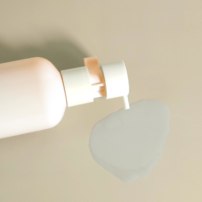 250ml Flip Top Cap HDPE Plastic Shampoo Babycare Pink Bottle Lotion Pump For Cosmetic Packaging