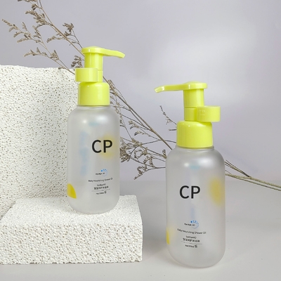Round Bottom Shampoo Bottle Packaging Press Bath Oil Bottle Plastic Wash and Shower Gel Bottle