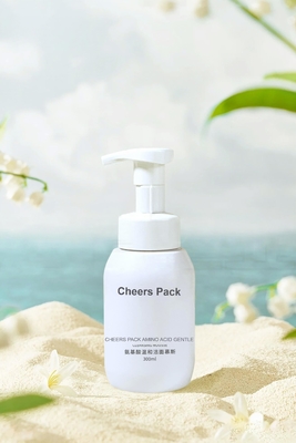 Wholesale 200ml 300ml 400ml 500ml Cosmetic PET Foaming Cleanser Facial Foam Pump Soap Dispenser Bottle