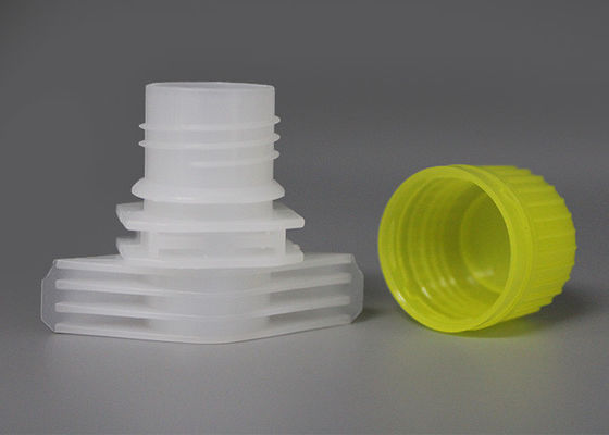 Colorful Plastic Spout Screw Cap For Stand Up Pouches Automatic Filled