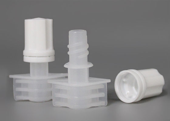 PP / PE Plastic Cap On Pour Spouts For Compound Soft Package Bag