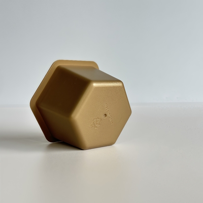 80ml Hexagon PP Disposable Cup with Aluminum Foil Lid