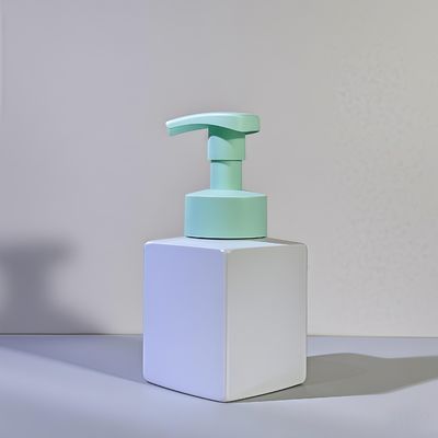 Square Cosmetic Lotion Pump Bottle with PET Material and Press Pump for Skin Care Packaging