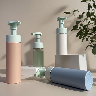 100ml 120ml 160ml Plastic Cosmetic Bottle PET Bottle for Shampoo Lotion Body Wash with Press Pump and Custom Color