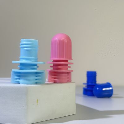 12mm Bullet Head Plastic PE Food Grade Portable Spout Cap for Shampoo Cosmetic Products Packaging Screw Cap for Spouted Pouches