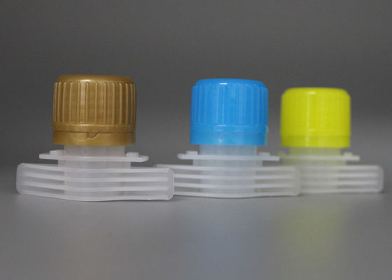 Food Grade Plastic Spout Caps / Reclosable Screw Cap Resist To 83 Degree