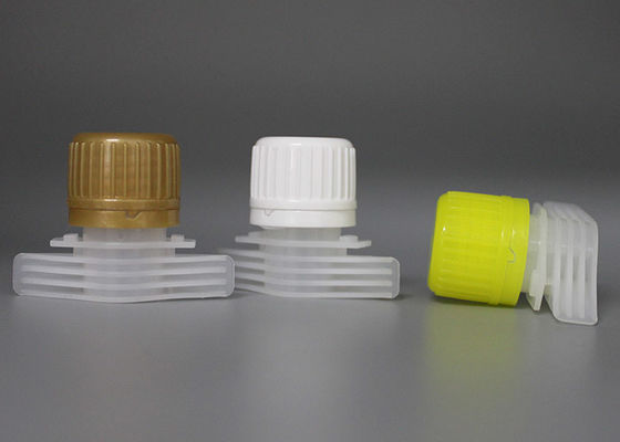 Food Grade Plastic Spout Caps / Reclosable Screw Cap Resist To 83 Degree