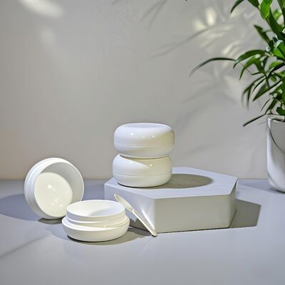 20ml 40ml Plastic Flat round Cosmetic Cream Jars for Cream Lotion Products