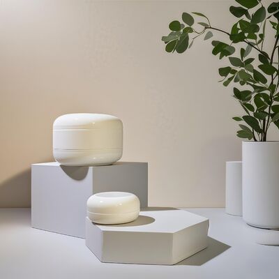 20ml 40ml Plastic Flat round Cosmetic Cream Jars for Cream Lotion Products