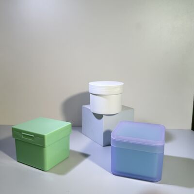 100 Sheet Skincare Cotton Liner Bulk Order Plastic Jars with Removable PP Liner Food Grade for Cosmetic Brands/OEM