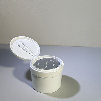 70 Sheet Skincare Cotton Liner Food Grade Plastic PP Jar with Tweezers Matte Surface Plastic Jars Product Category