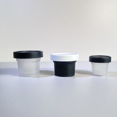 Food Grade 50-120ml Plastic PP Jar Pet Base Material for Cosmetic Cream Body Lotion Snack Candy Cookie Jelly Milk Storage