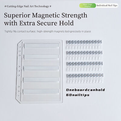 Detachable Acrylic Magnetic Nail Art Display Board with 120/180/240 Colors Gradient Color Book Plastic Tool for Nail Gel Tips